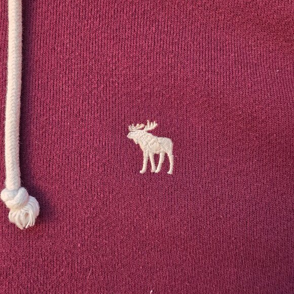 Abercrombie & Fitch Men's Small DarkNavy Pullover Hoodie Burgundy Zip Up Hoodie - Picture 10 of 16